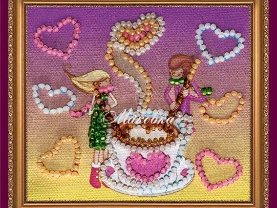 Вышивка-магнит бісером Аромат любви, АМА-062, Абрис Арт Вышивка-магнит бісером Аромат любви, АМА-062, Абрис Арт