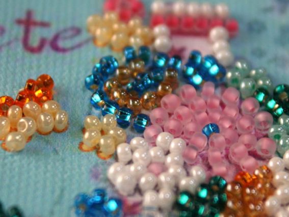 Набір для вишивання бісером AT-005 Набір-прапорець На брудершафт, Абріс Арт