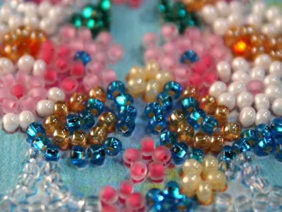 Набір для вишивання бісером AT-005 Набір-прапорець На брудершафт, Абріс Арт