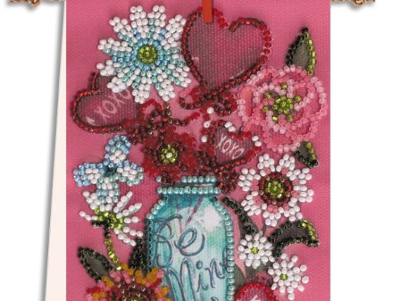 Набір для вишивання бісером AT-009 Набір-прапорець Будь зі мною, Абріс Арт