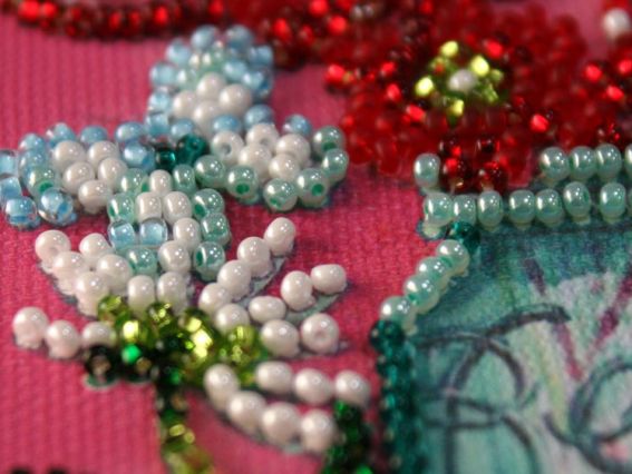 Набір для вишивання бісером AT-009 Набір-прапорець Будь зі мною, Абріс Арт