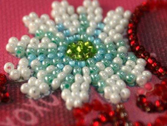 Набір для вишивання бісером AT-009 Набір-прапорець Будь зі мною, Абріс Арт