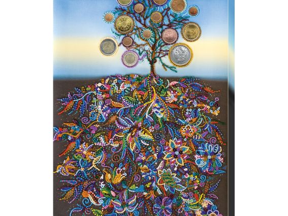 AB-508 Грошове дерево, Абріс Арт Вишивка бісером