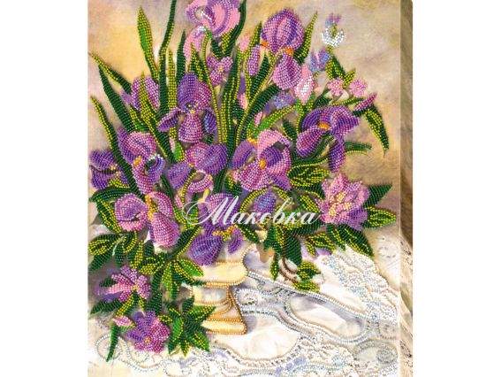 AB-535 Квіткове мереживо, Абріс Арт Вишивка бісером AB-535 Квіткове мереживо, Абріс Арт Вишивка бісером