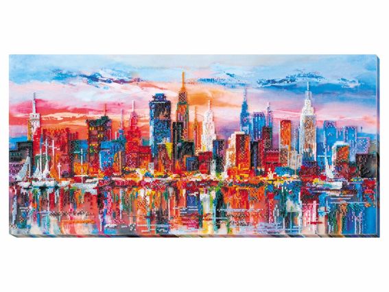 AB-637 Вечірнє місто, Абріс Арт Вишивка бісером