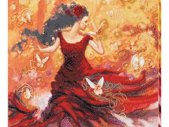 AB-672 Та, що танцює світло, Абріс Арт Вишивка бісером