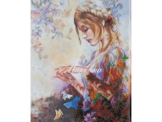 AB-675 Та, що мріє, Абріс Арт, Вишивка бісером