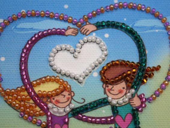 Набір для вишивання Зі святом кохання-1 Абріс Арт АО-072