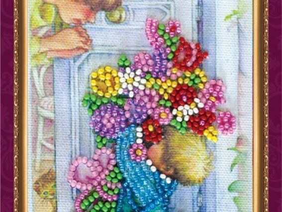 Набор для вышивания открытки Маме-1 , АО-080, Абрис Арт Набор для вышивания открытки Маме-1 , АО-080, Абрис Арт