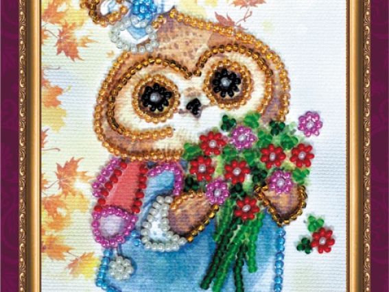 Набор для вышивания открытки С днем знаний-3, АО-093, Абрис Арт