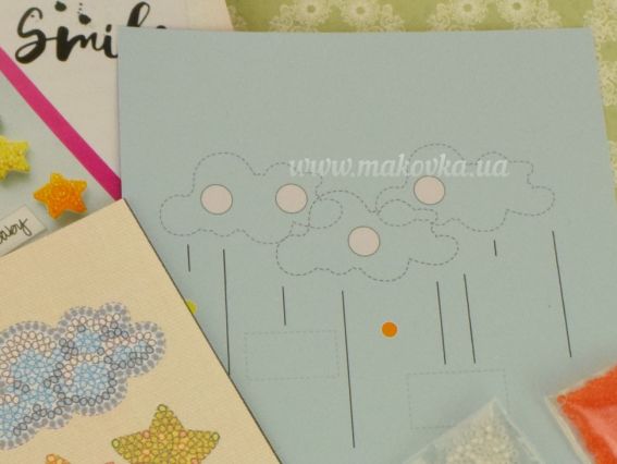 Набір для вышивання листівка 3D AOO-001 Серед зірок і хмар Абрис Арт