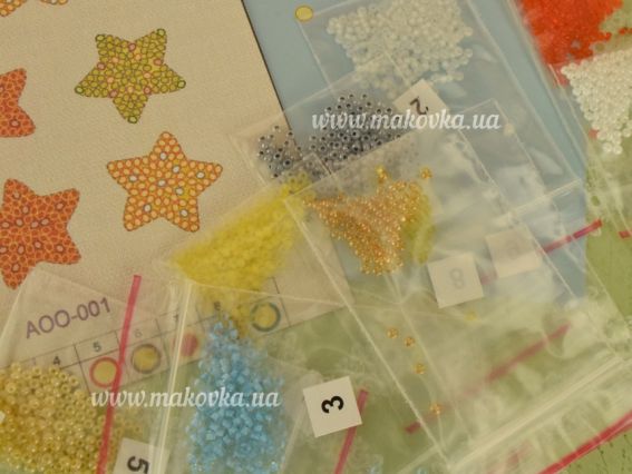 Набір для вышивання листівка 3D AOO-001 Серед зірок і хмар Абрис Арт