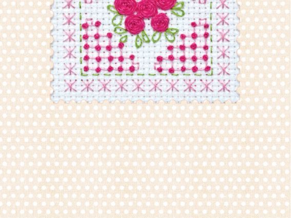 АОН-010, Набор-открытка Розовая нежность  Абрис Арт (вышивка крестом) АОН-010, Набор-открытка Розовая нежность  Абрис Арт (вышивка крестом)