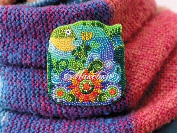 Брошь Риба AD-004, Абріс Арт Набір для вишивання бісером прикраси Брошь Риба AD-004, Абріс Арт Набір для вишивання бісером прикраси