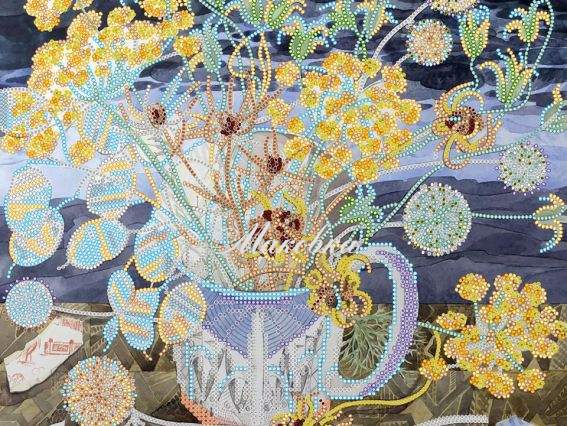 Схема (рисунок) на холсте Дыхание ветров, АС-335, Абрис Арт