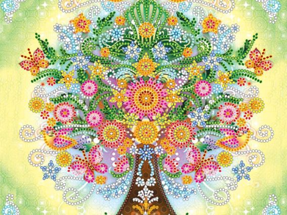 Схема (рисунок) на холсте Сказочное дерево АС-505, Абрис Арт Схема (рисунок) на холсте Сказочное дерево АС-505, Абрис Арт