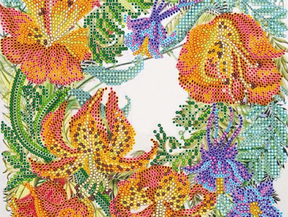 Схема (рисунок) на холсте Дикая лилия  АС-515, Абрис Арт Схема (рисунок) на холсте Дикая лилия  АС-515, Абрис Арт