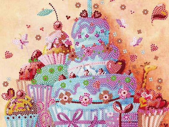 Схема (рисунок) на холсте В гостях у сладкоежки  АС-537, Абрис Арт