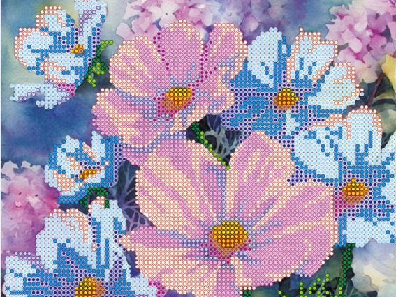 Схема (рисунок) на холсте Цветочная феерия, АС-436, Абрис Арт Схема (рисунок) на холсте Цветочная феерия, АС-436, Абрис Арт