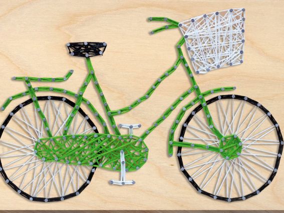 Стринг-арт ABC-011 велосипед, Абріс Арт  Стринг-арт ABC-011 велосипед, Абріс Арт 
