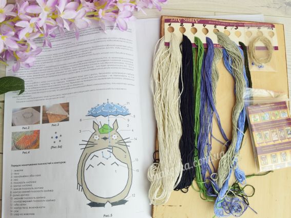 ABC-025 Тоторо Абріс Арт стрінг-арт набір для творчості