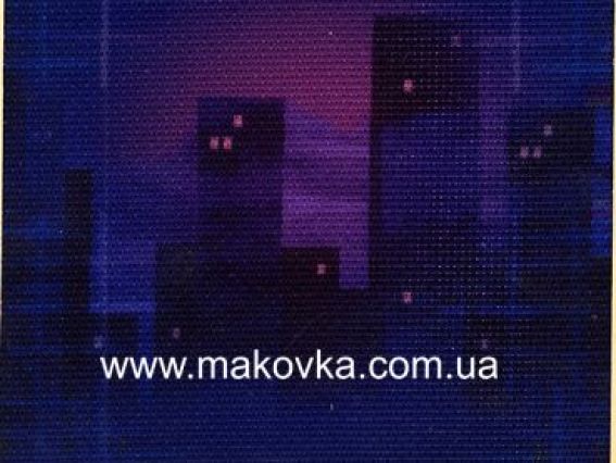 Фрагмент канвы с нанесенным изображением