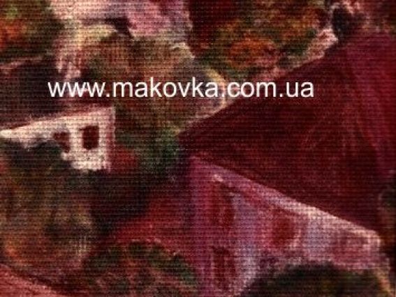 Фрагмент дизайнерской канвы с нанесенным изображением (пример)