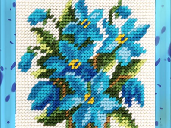 Bambini X 2002 Пролески, набор для вишивання с пряжей Bambini X 2002 Пролески, набор для вишивання с пряжей