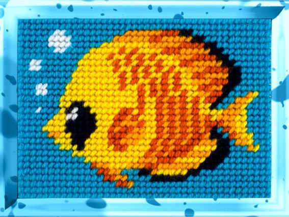 Bambini X-2148 Рыбка, набор для вишивання с пряжей Bambini X-2148 Рыбка, набор для вишивання с пряжей