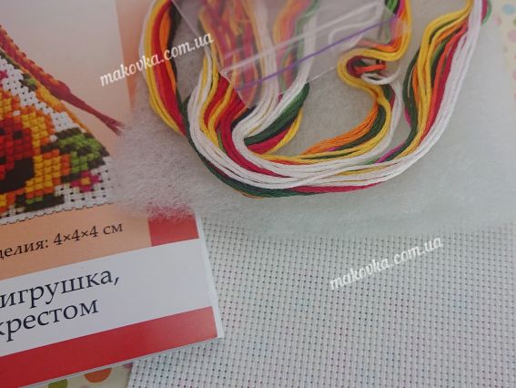 Набір для вишивки на пластиковій канві Брелок-пірамідка Сонечко B-141, Biscornu