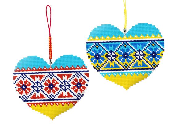 В-326, Biscornu Набір для вишивки брелока Вишиванка