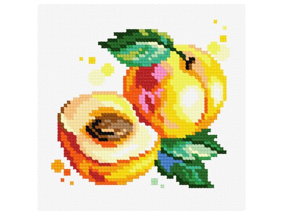 Абрикоса N-1705 Чарівниця вишивка хрестом