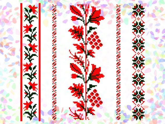 Флизелин водорастворимый с рисунком Рослинні мотиви (4 фраг.) 20х30см, К 264 Confetti Флизелин водорастворимый с рисунком Рослинні мотиви (4 фраг.) 20х30см, К 264 Confetti