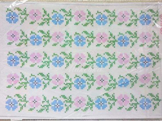 Флізелін водорозчинний К284 Волошки Confetti пришивний  Флізелін водорозчинний К284 Волошки Confetti пришивний 