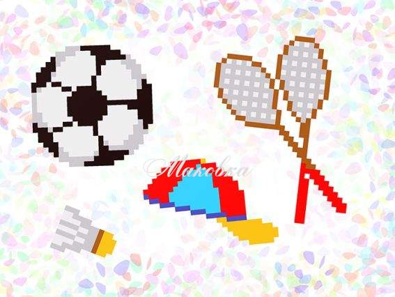 Флізелін водорозчинний з малюнком К-102 Спорт 10х15см, Confetti Флізелін водорозчинний з малюнком К-102 Спорт 10х15см, Confetti