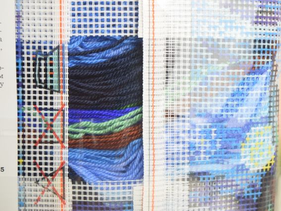 Набор для вышивания подушки полу-крестиком V-185 Звёздная ночь, Чарівниця 