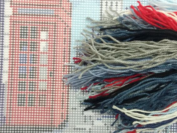 Набор для вышивания подушки полу-крестиком V-189 Лондон, ТМ Чаривныця 