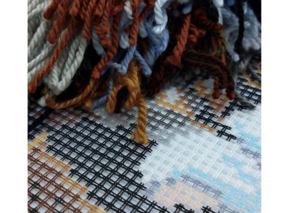 Набор для вышивания декоративной подушки полу-крестом Яблоневый цвет V-249, ТМ Чаривныця