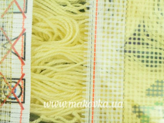 Набір для вишивання Подушка напів-хрестиком V-274 Букет фіалок, Чарівниця