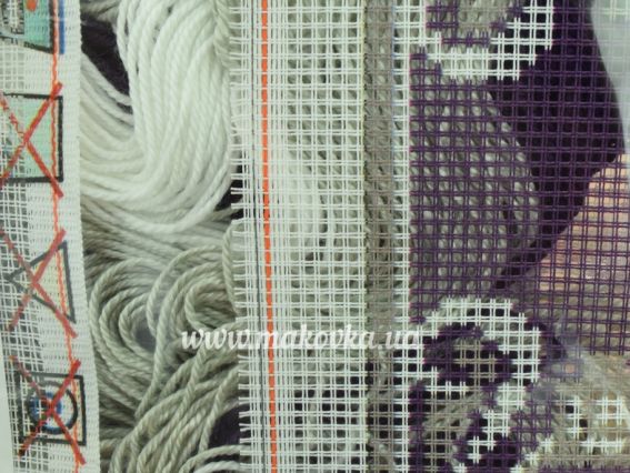 Набір для вишивання Подушка напівхрестиком V-286 Дамаск, Чарівниця