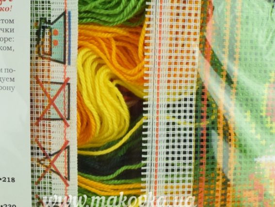 Набір для вишивання Подушка напівхрестиком 40х40см V-292 Китайський птах Чарівниця