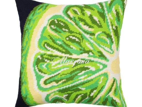 Подушка полу-крестиком V-295 Лайм, Чарівниця, набор для вышивания