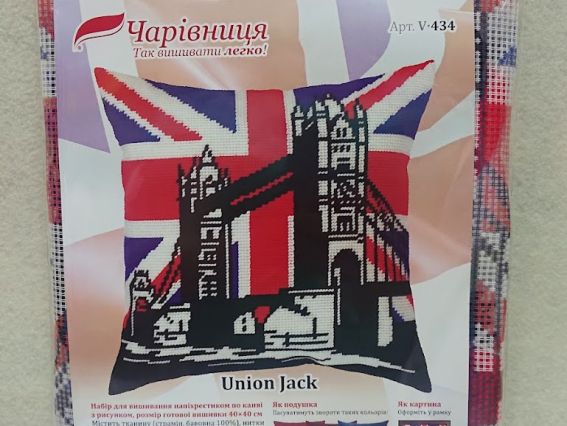 Набір для вишивання Подушка напівхрестиком 40х40см V-434 Велика Британія, Чарівниця