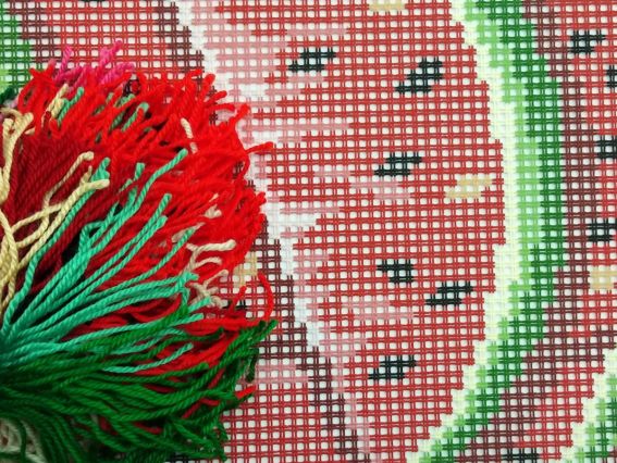 Набір для вишивання Подушка хрестиком 40х40см  Z-54, Аромат літа Чарівниця