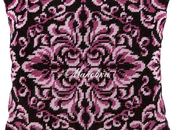 Подушка полу-крестиком Королевская роза, V-88, ТМ Чаривныця