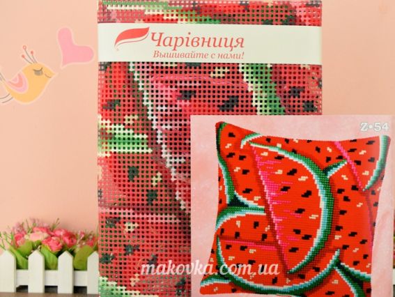 Набір для вишивання Подушка хрестиком 40х40см  Z-54, Аромат літа Чарівниця