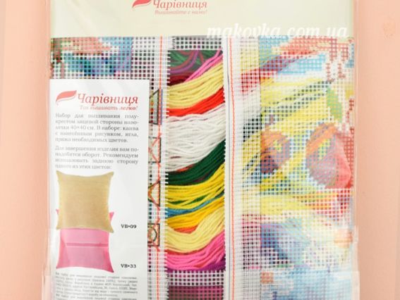 Набір для вишивання подушки напівхрестиком 40х40 см V-181 Дерево кохання - Чарівниця