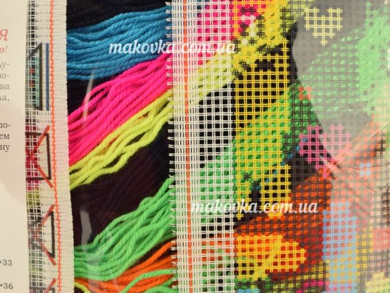 Набір для вишивання Подушка напівхрестиком V-202 Котяча мозаїка, Чарівниця,