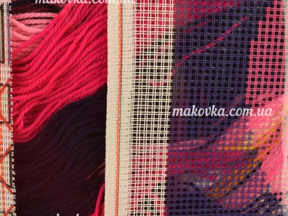 Набір для вишивання Подушка напівхрестиком V-222 Два фламінго, Чарівниця