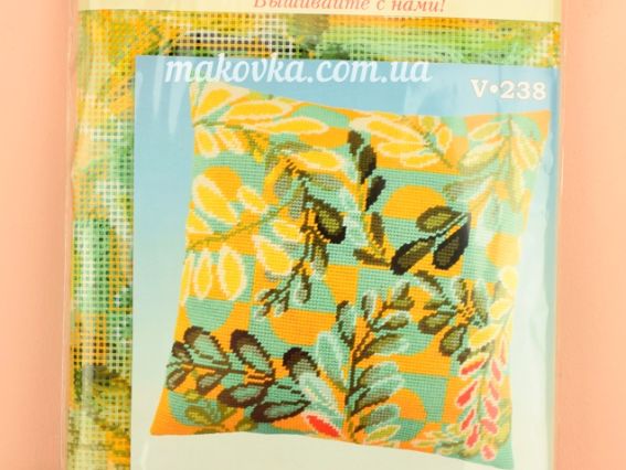 Набор для вышивания подушки полу-крестиком V-238 Акація, Чарівниця 